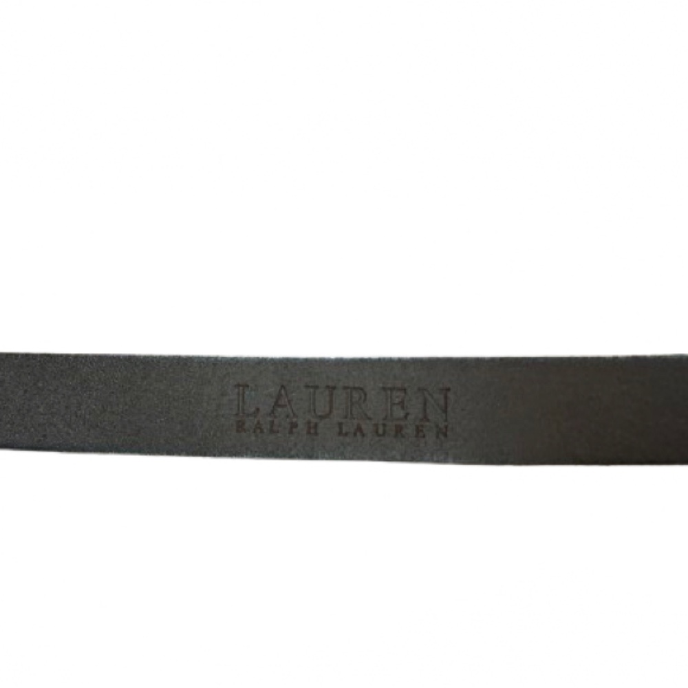 Ralph Lauren Women’s Brown Leather Belt with Gold Accents Size 41” - Picture 2 of 7